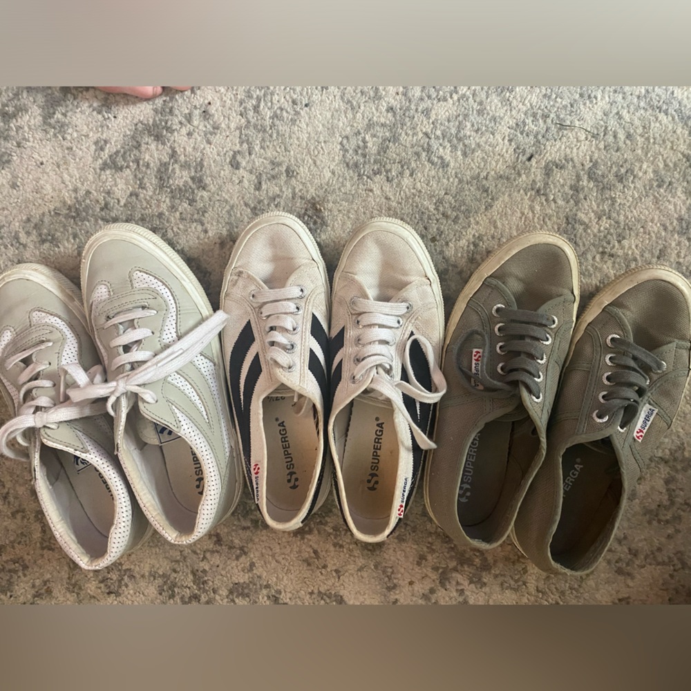 Superga sneakers 37.5, 3 pairs